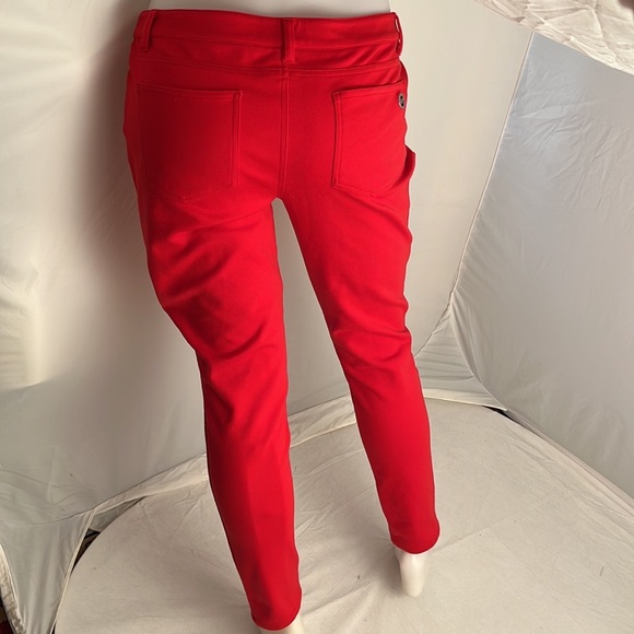 Michael Kors red skinny stretch 5 pocket ponte knit pants - Picture 3 of 11